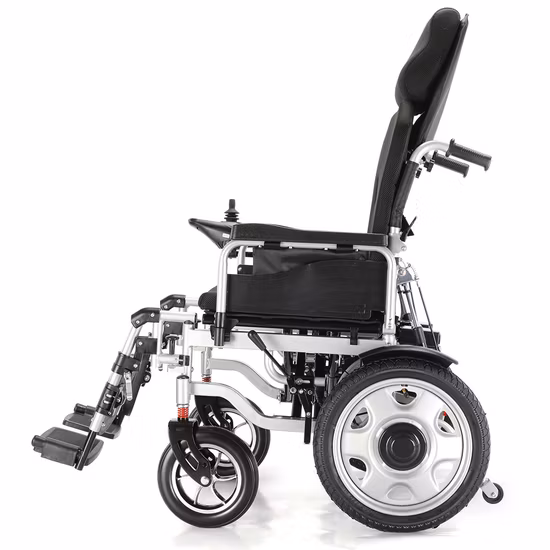 Electronic Folding Lightweight Reclining Electric Wheelchair for Disabled People