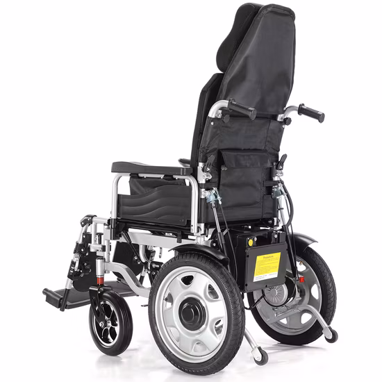 Electronic Folding Lightweight Reclining Electric Wheelchair for Disabled People